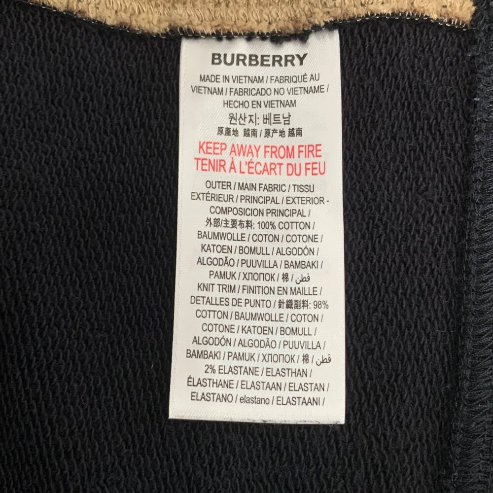 Burberry Black Logo & Monogram Patchwork Cotton H… - image 6